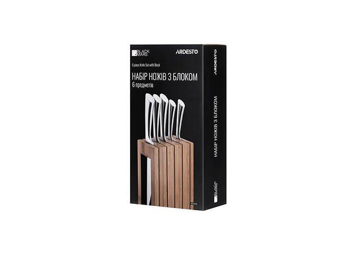 დანების ნაკრები - Ardesto Knife set  Black Mars 6pcs - itgserv.com