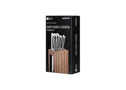 დანების ნაკრები - Ardesto Knife set  Black Mars 6pcs - itgserv.com