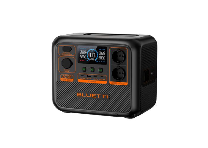 პორტატული ელექტრო სადგური - Bluetti AC70P, 1000W/ 864Wh