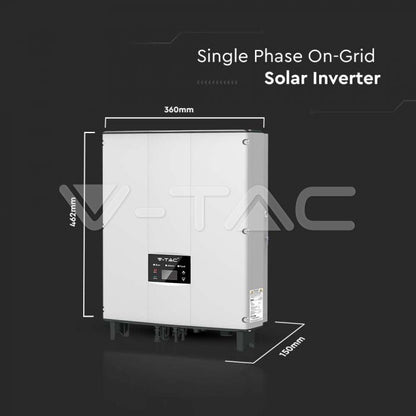 ინვერტორი : 5kW On-Grid Solar Inverter LCD Display DC Switch Single Phase IP65, 5 kw- ITGS