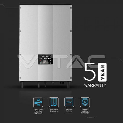 ინვერტორი : 5kW On-Grid Solar Inverter LCD Display DC Switch Three Phase IP65, 5 kw- ITGS