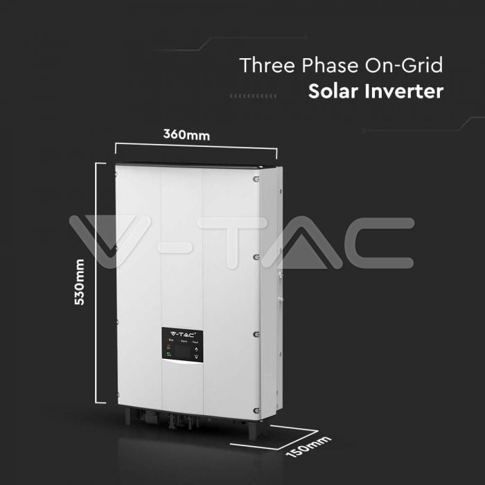 ინვერტორი : 5kW On-Grid Solar Inverter LCD Display DC Switch Three Phase IP65, 5 kw- ITGS