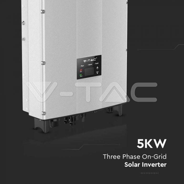 ინვერტორი : 5kW On-Grid Solar Inverter LCD Display DC Switch Three Phase IP65, 5 kw- ITGS