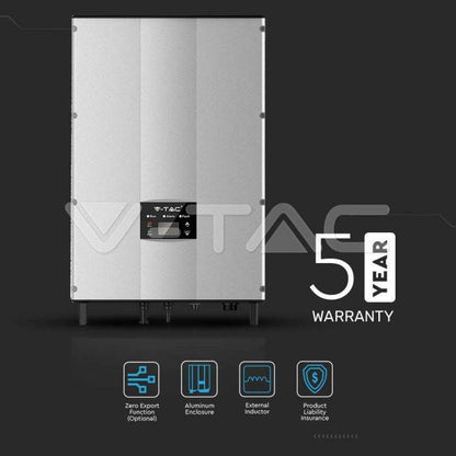 ინვერტორი : 8kW On-Grid Solar Inverter LCD Display DC Switch Three Phase IP65, 8 kw- ITGS