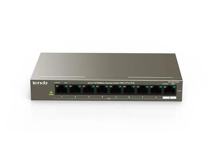 სვიჩი: TEF1109P-8-63W 9XFAST ETHERNET, Poe- ITGS