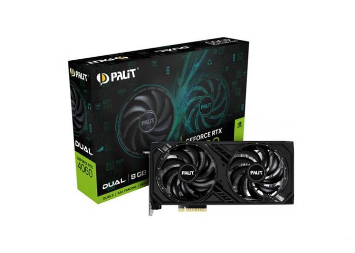 ვიდეო ბარათი: Palit RTX 4060 Dual (NE64060019P1-1070D), 8 GB- ITGS