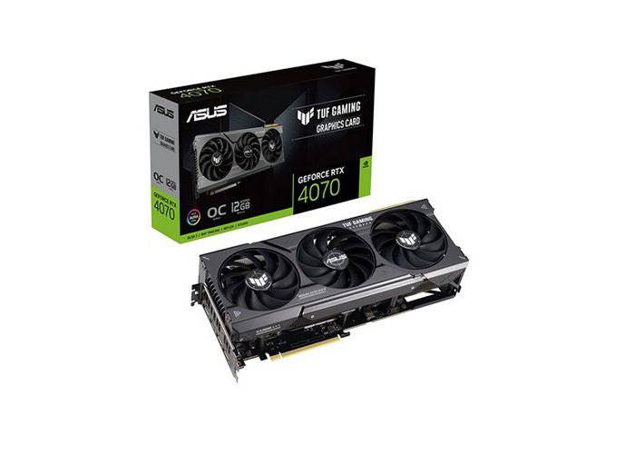 ვიდეო ბარათი : VGA ASUS TUF Gaming GeForce RTX 4070 12GB GDDR6X OC (TUF-RTX4070-O12G-GAMING), 12 GB- ITGS