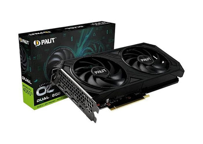 ვიდეო ბარათი: VGA Palit RTX 4060 Ti Dual OC 8G GDDR6 128 bit (NE6406TT19P1-1060D), 8 GB- ITGS